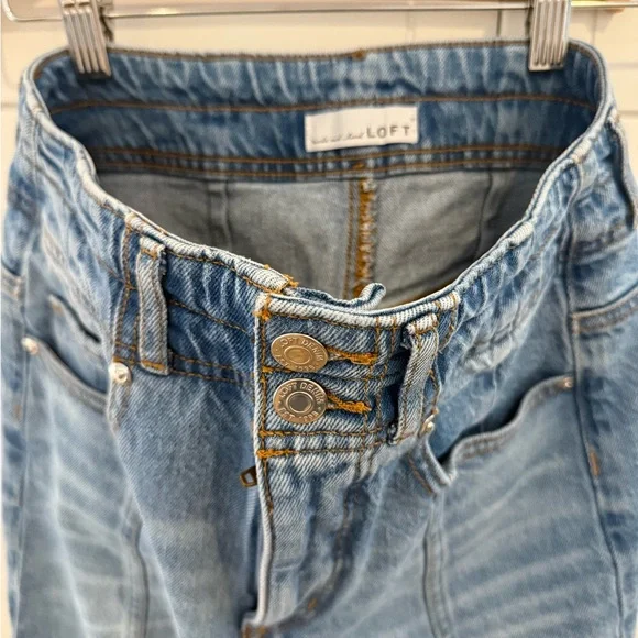 LOFT Medium Wash Wide Leg Jeans - Picture 4 of 8